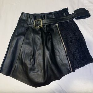 Zara Leather Skort